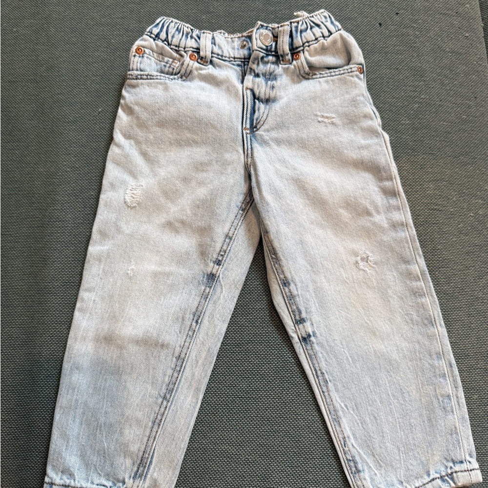 Zara Kids Light Blue Distressed Jeans
